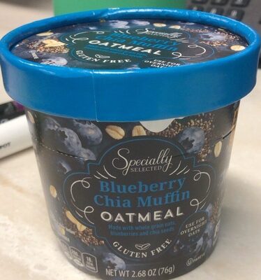 Blueberry chia muffin oatmeal